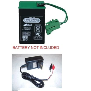 6V Clip Charger for Peg Perego Rocky Pony train Rider Ducati John deere Case - Picture 1 of 1