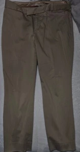Pantalones de vestir para mujer Banana Republic caqui talla 8 mezcla algodón - Imagen 1 de 6