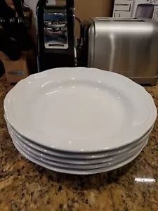 Lot of 5 IKEA 21464 ARV White 10-1/2" Large Rimmed Soup Pasta Bowls FAST SHIP - Picture 1 of 8