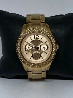 Fossil Stella ES3590 Women's Gold Stainless Steel Analog Dial Quartz Watch BL664 - Image 1 of 4