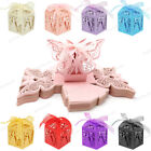 20-100 Luxury Boxes Wedding Party Favour Laser Cut Sweets Cake Candy Gift Favor 