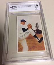 Vintage 1969 MLB Baseball Photostamps Stamp Claude Osteen #150 BCCG 10 Mint+