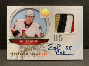 Reloj UD SP 2009-10 Auténtico Erik Karlsson Future 4 Colores Parche Automático/100 ¡RARO! - Imagen 1 de 9