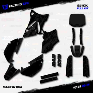 Blackout Slick Racing Graphics kit fits 02-14 Yamaha Yz85 YZ 85 # Plate - Picture 1 of 2