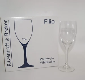 Ritzenhoff & Breker Weißweinglas "FILIO" 0,25 Liter 6 Stück - Picture 1 of 5