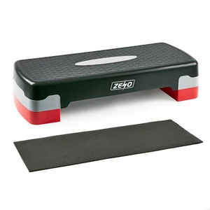 AEROBIC STEPPER CARDIO FITNESS STEP BOARD 2 TIER HOME GYM EXERCISE TRAINING MAT - Picture 1 of 7