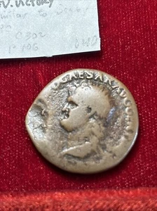 Nero 65AD Ancient Bronze AE As Bust Left Winged Victory w/Globe - Picture 1 of 8