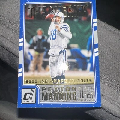 2016 donruss peyton manning the sheriff Insert NFL Football Card Nm Colts Hof  3 - Image 1 of 4