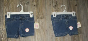 Faded Glory NWT Girls size 4 Denim Jean Bermuda Shorts Lot Summer - Picture 1 of 8