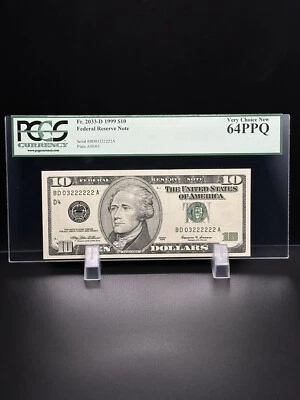 1999- $10 DOLLAR Bill LOW Number Very Nice Bill For Your Collection. - Image 1 of 2