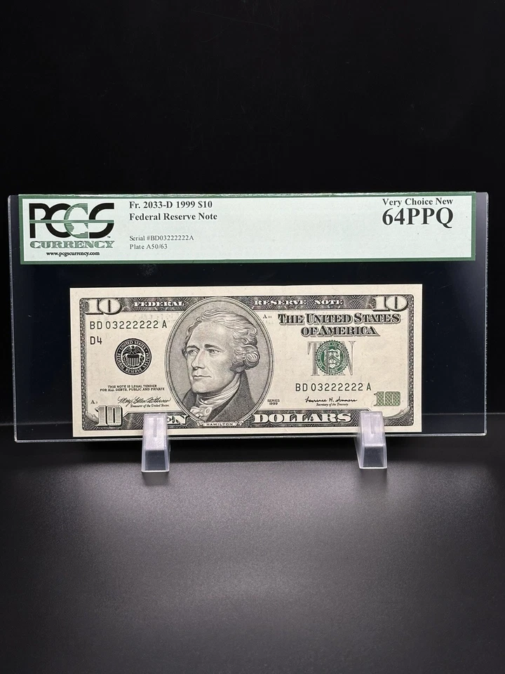 1999- $10 DOLLAR Bill LOW Number Very Nice Bill For Your Collection. - Image 1 of 2