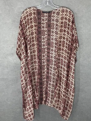 Brandy Melville Mujer Boho Kimono Chal Frente Abierto Transparente Talla Pequeña Festival Foto 1 de 4