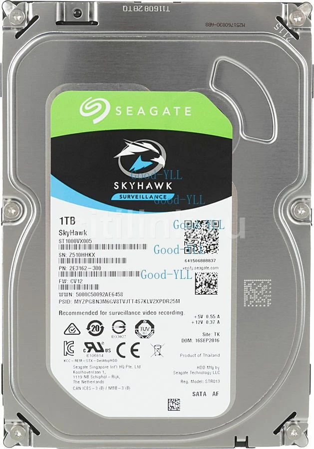 New Seagate Skyhawk ST1000VX005 1TB 5900RPM 3.5" SATA Surveillance Hard Drive - Image 1 of 1