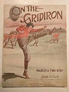 1911 Spartiti e Testi "Sulla Griglia" Tema Calcio Adatto per Inquadratura! - Foto 1 di 8