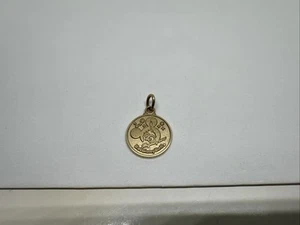 14k GOLD WALT DISNEY WORLD 20 Magical Years, PENDANT CHARM, 20th Anniversary - Picture 1 of 11