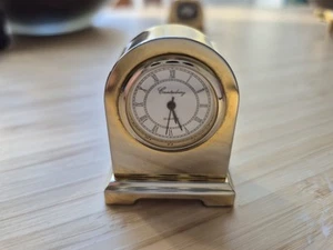 Miniature Brass Clock - Picture 1 of 6
