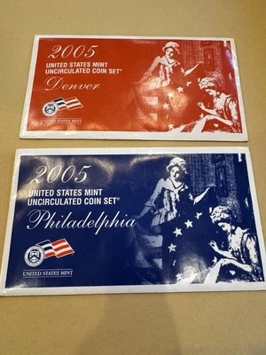 2005 Uncirculated Coin Set U.S Mint Government Packaging OGP COA - Image 1 of 2