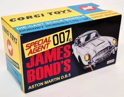 Corgi 9cm - Aston Martin DB5 007 James Bond Goldfinger Silver Diecast Model Car - Image 1 of 4