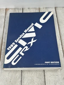 1989 Honda Civic CRX Genuine Factory Repair Shop Service Manual - Picture 1 of 5