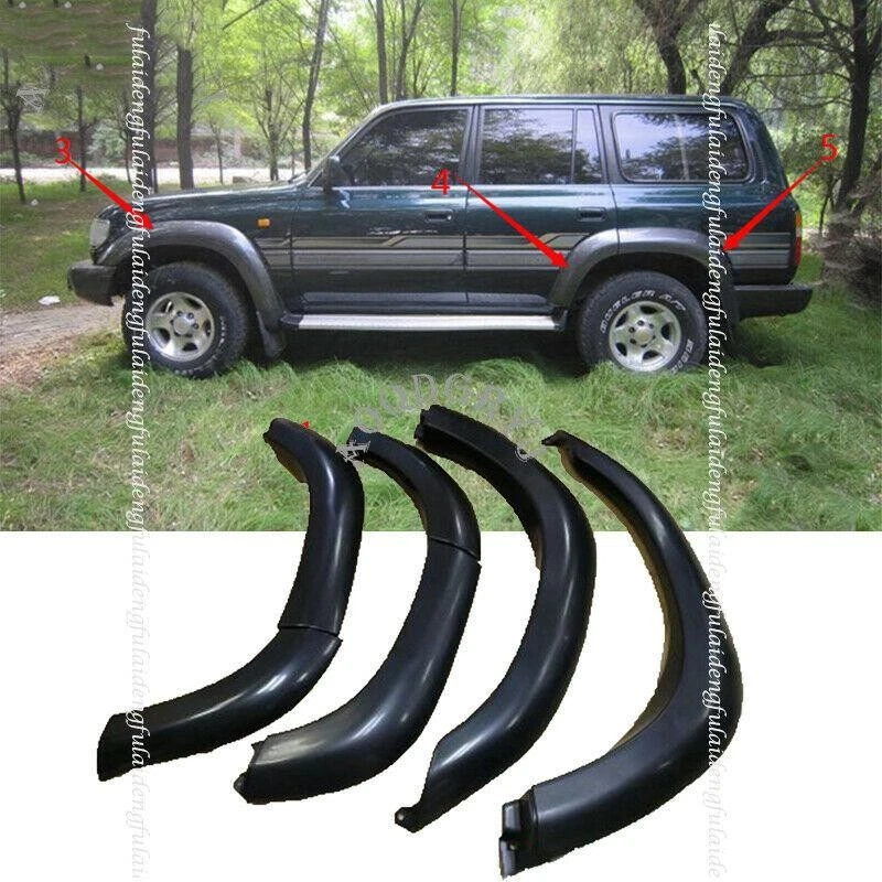 6PC Fender Flares Wheel Arches Wide body For Toyota Land Cruiser 80 Series 91-97 - Image 1 of 1