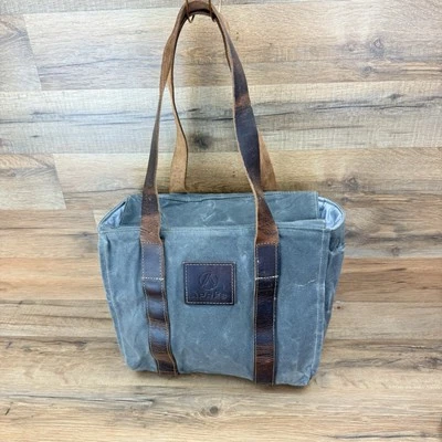 Bolso refrigerador Kurier de lona de cuero hecho a mano Portland Maine Foto 1 de 4