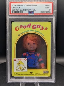 2024 MTG SECRET LAIR DROP FOIL #1807 CHUCKY PSA 9 - Picture 1 of 2