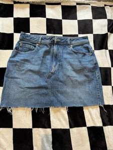 Next Blue Denim Short Skirt Size 14 excellent condition - Picture 1 of 6