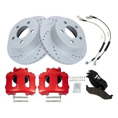 Комплект переднего тормоза и ротора для Jeep Cherokee 1997-2006 Wrangler 1999-2001 годов выпуска - Изображение 1 из 4