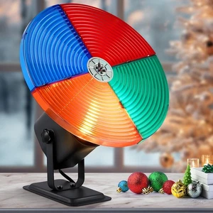ElectricWise Weihnachtsbaum Farbrad mit E27 LED Licht, drehbar 4 Farben - Bild 1 von 7