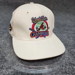 Atlanta Braves 1995 World Series Hat White NEW Era Official Club House Cap - Picture 1 of 18