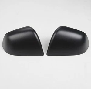 Pair Matte Black Side Door Wing Mirror Cover Trim For Tesla Model Y 2019-2023 - Picture 1 of 9