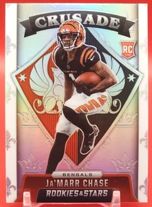 JA'MARR CHASE 2021 Rookies and Stars Crusade Silver Prizm RC CR-26 Bengals  - Picture 1 of 3