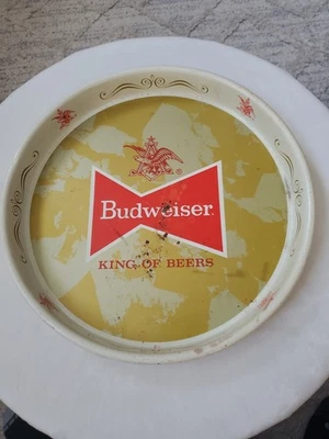 Budweiser King Of Beers Metal Beer Serving Tray 13" - Image 1 of 4