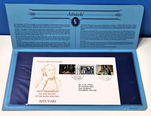 AITUTAKI Cook Is. Official First Day Cover 1979 Commemorating Sir Rowland Hill - Picture 1 of 3