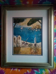 Brisa Marina by Didier Lourenco, Framed 13.5" x 16.5". Canadian Art Prints Inc. - Picture 1 of 9