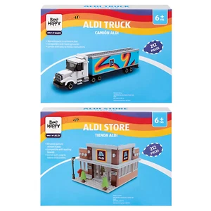 NEW ALDI Store & Truck Play Building Blocks Sets 424 Pieces Lot of 2 - Picture 1 of 9