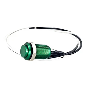 Tesi IDO Super M 10MM Metal Momentary Push Button Guitar Kill Switch Green - Picture 1 of 4