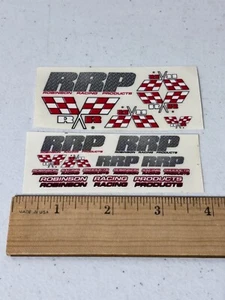 Robinson Racing Products 2 pc Lot Vintage Sticker Decal Sheet NEW NOS 1/10 RC - Picture 1 of 1