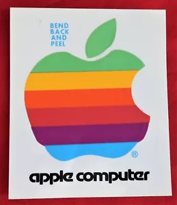 NUOVO adesivo computer Apple vintage 3,5x4 pollici - Foto 1 di 2