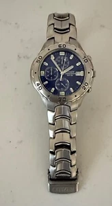 Citizen Men's 0510-S92294 Silver Chronograph Quartz Wristwatch Working - Picture 1 of 18