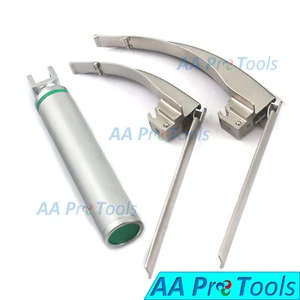 McCoy Flexi-Tip Integrated / Fiber Optic Laryngoscope Blades #3 #4 With Handle - Picture 1 of 3
