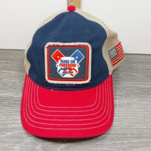 Sombrero Amsoil funciona con respaldo de malla Freedom hecho para parecer usado o desgastado - Imagen 1 de 6