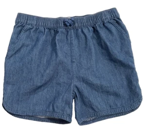 The Children's Place Big Girls Denim Pull On Shorts Blue Size 14 Pre-Owned - Picture 1 of 12
