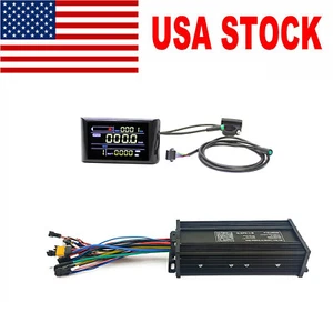 Ebike 35A Sine Wave Controller with 36V 52V 72V Colorful LCD Display Replacement - Picture 1 of 12