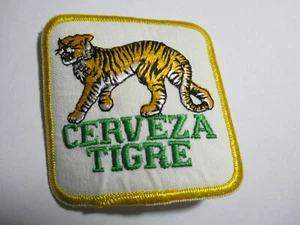 Cerveza Tigre Beer Patch Brewski Ale Booze Lager Brew NOS Vintage Original 70's - Picture 1 of 4