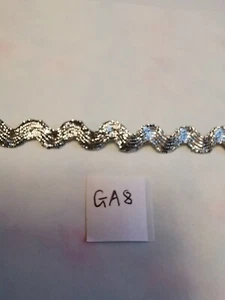 3m Silver Lame ric rac 5mm width Dressmaking sewing craft scrapbooking GA8 - Picture 1 of 1