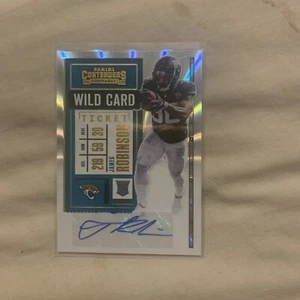 2020 Panini Contenders Wild Card Ticket James Robinson #233.1 Rookie Auto RC - Bild 1 von 2