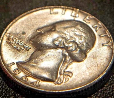 1964 D/D Silver Quarter Collectible Error Coin - Sharp Details! As Is Token - Image 1 of 4