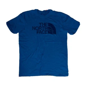 The North Face T-shirt Men's Logo Printed Cotton Blue L - Picture 1 of 3