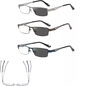 Ultraleichte Multifocal Lesebrille, Kunstgummibrille Nah- und Fernsicht - Bild 1 von 14